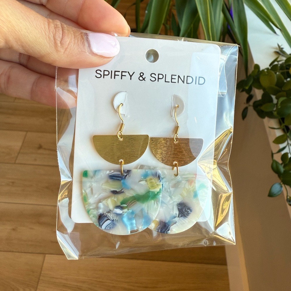 π 2/$20 - Spring Inspired Acrylic Drop Earrings - Picture 6 of 11